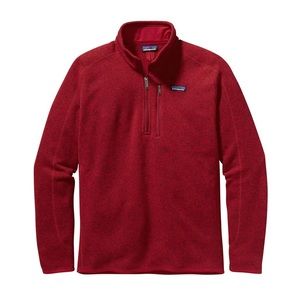 Patagonia MENS 3/4 zip classic red pullover